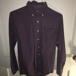 IZOD Med Purple Button Down